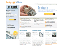 Tablet Screenshot of paydayloanaffiliate.com